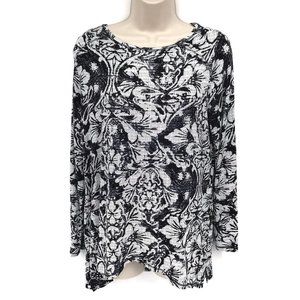 Chico’s Zenergy Stretchy Floral Print Blouse M